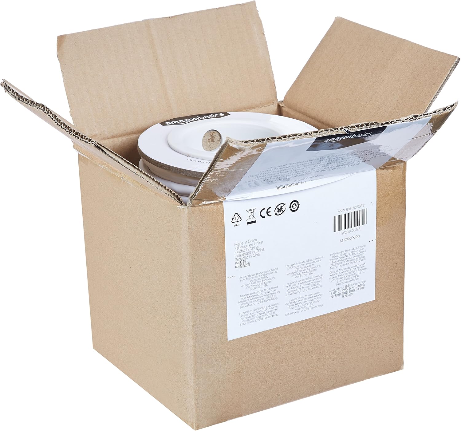 Amazon Basics Speaker Wire 14Gauge, 99.9 OxygenFree Copper, 30,5 m