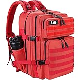 LHI Military Tactical Backpack for Men and Women 45L Army 3 Days Assault Pack Bag Large Rucksack with Molle System