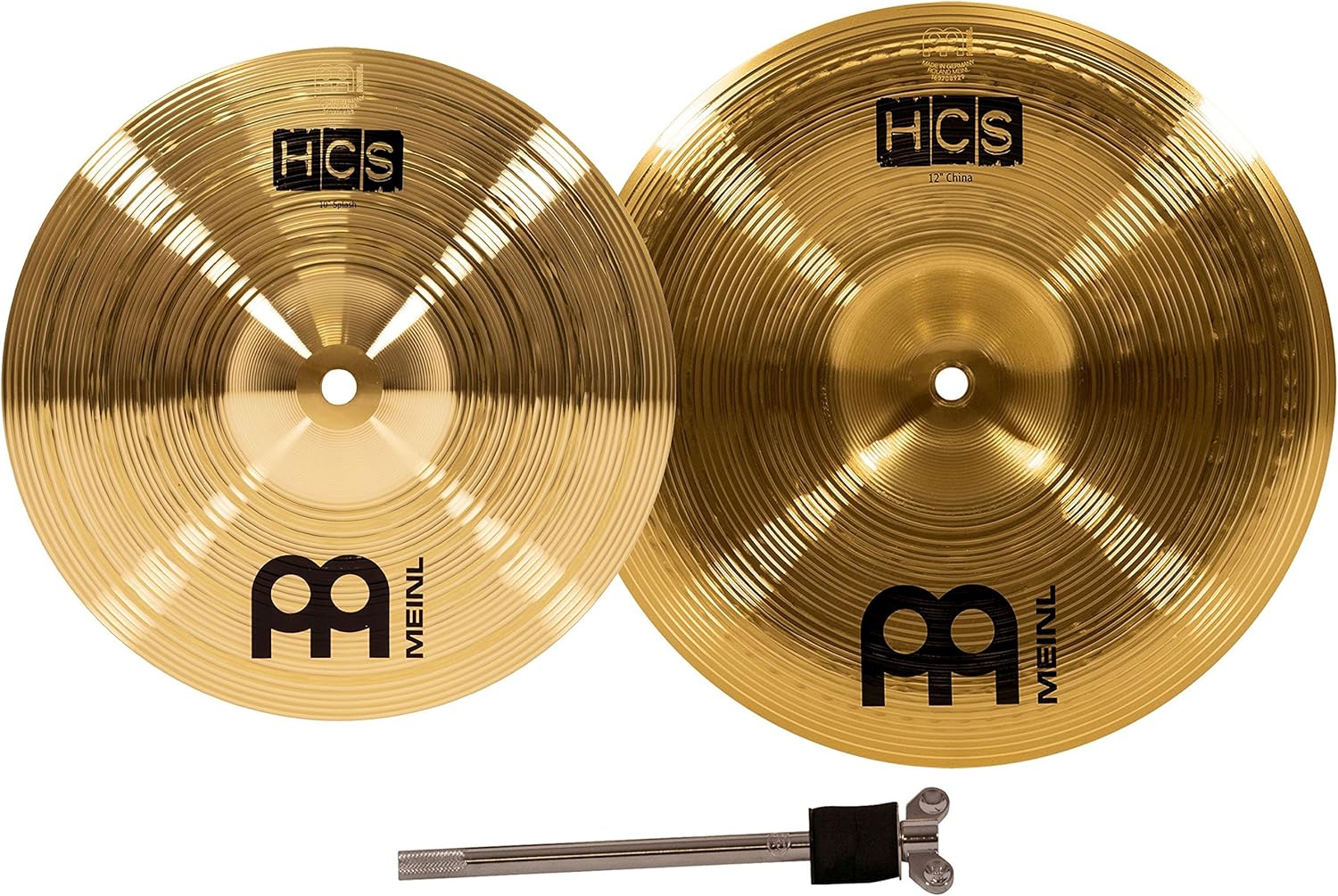 Meinl Cymbals HCSFX 10Inch Splash/12Inch China Cymbal Effect Stack
