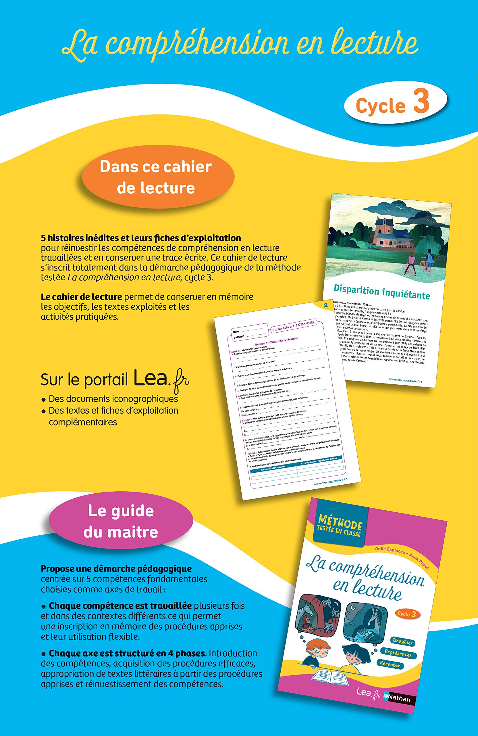 La Comprehension En Lecture Cahier Eleve Cycle 3 Pack 5 Exemplaires Espinoza Odile Popet Anne Amazon Com Books