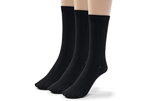 Silky Toes Rayon from Bamboo Seamless Crew Socks for Boys Girls, 3 or 6 Pk Everyday School Uniform Socks