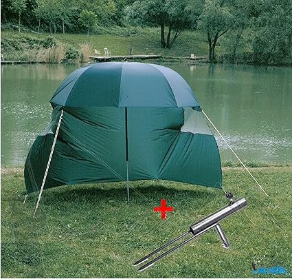 DD-Tackle Deluxe XXL 2,60m Angelschirm + Schirmhalter Schirmzelt