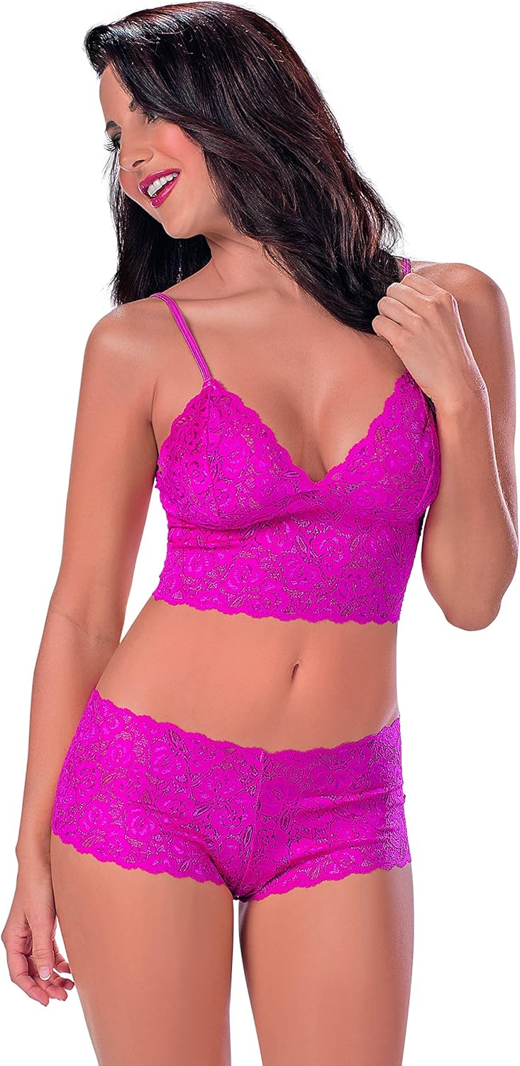 Escante Women's Lace Cami Set: Clothing