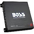 BOSS Audio Systems R4002 Riot Series Car Audio Stereo Amplifier – 800 High Output, 2 Channel, Class A/B, 2/4 Ohm, Low/High Level Inputs, High/Low Pass Crossover, Full Range, Bridgeable, Subwoofer