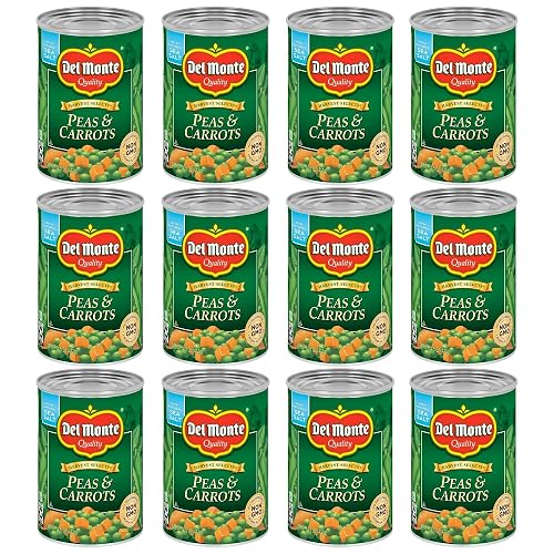 Del Monte SPECIAL BLENDS Peas & Carrots, Canned Vegetables, 12 Pack, 14 ...