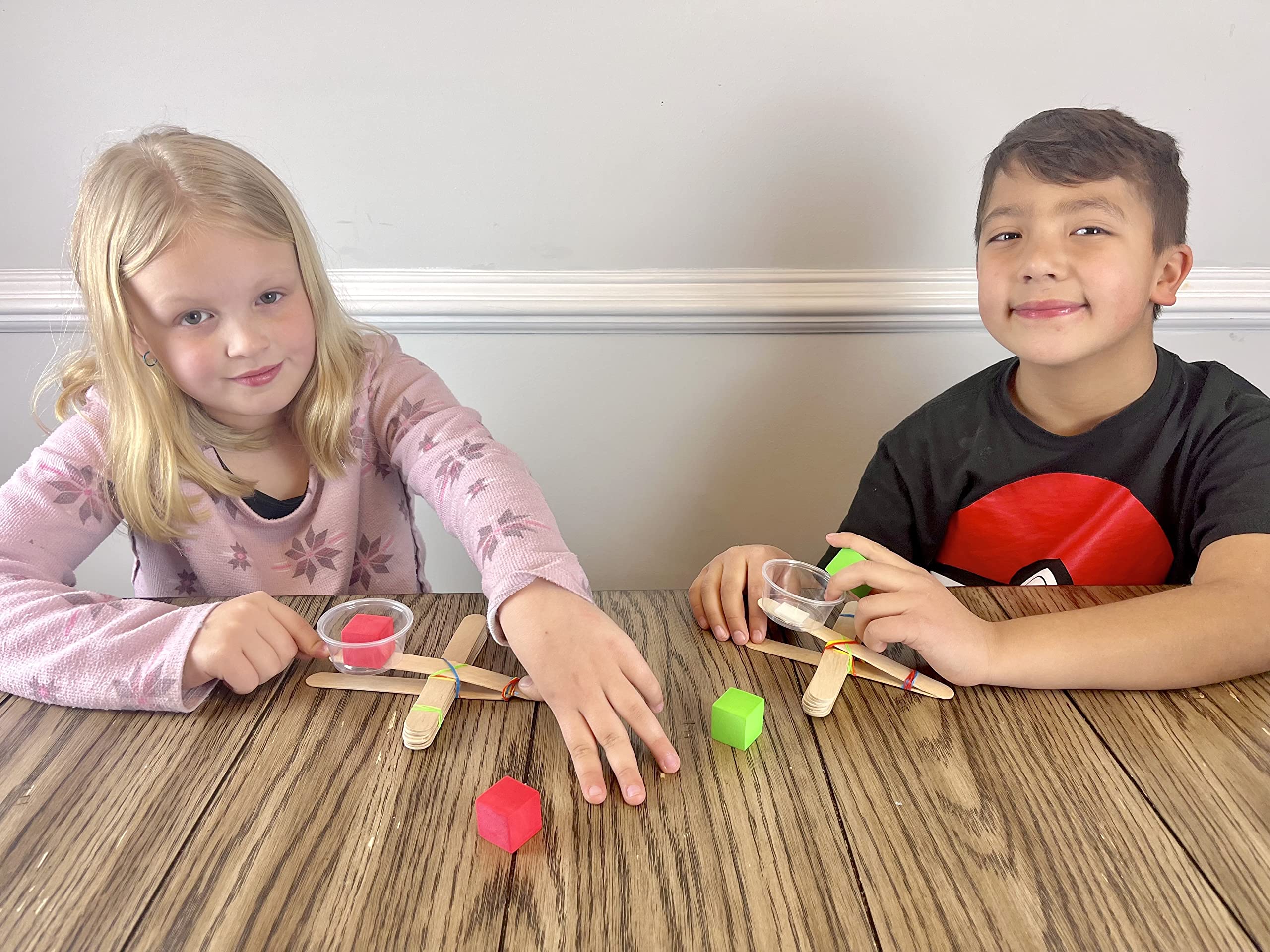 Catapults Kit – Supplies to Build 30 Mini Toy Catapults - Complete Bulk STEM Project Kit for Kids and Classrooms