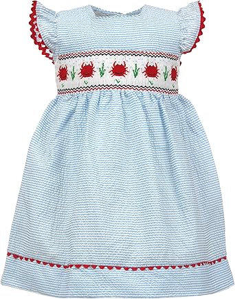 light blue striped dress