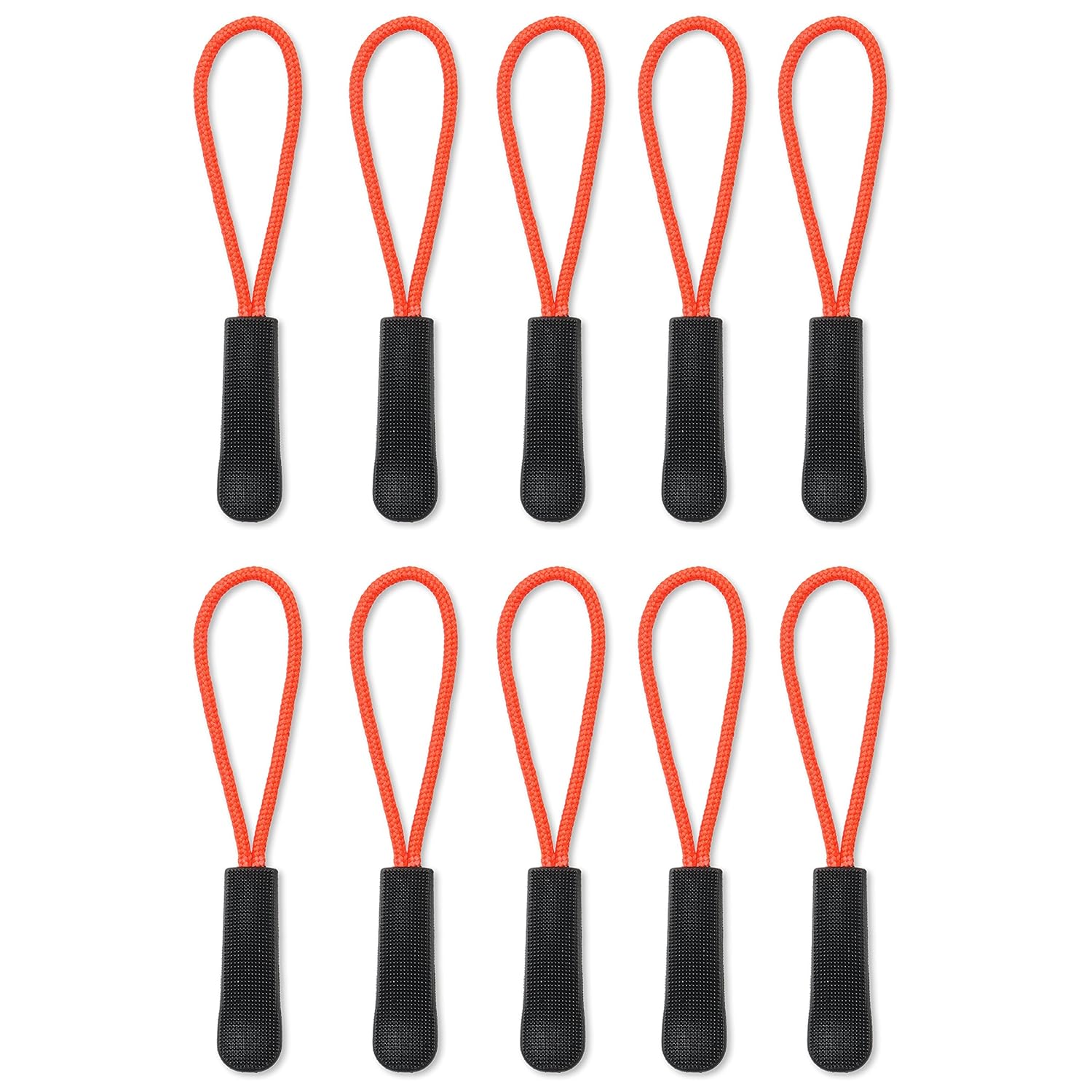 [10] Zipper Pulls Strong Nylon Cord with Ergonomically