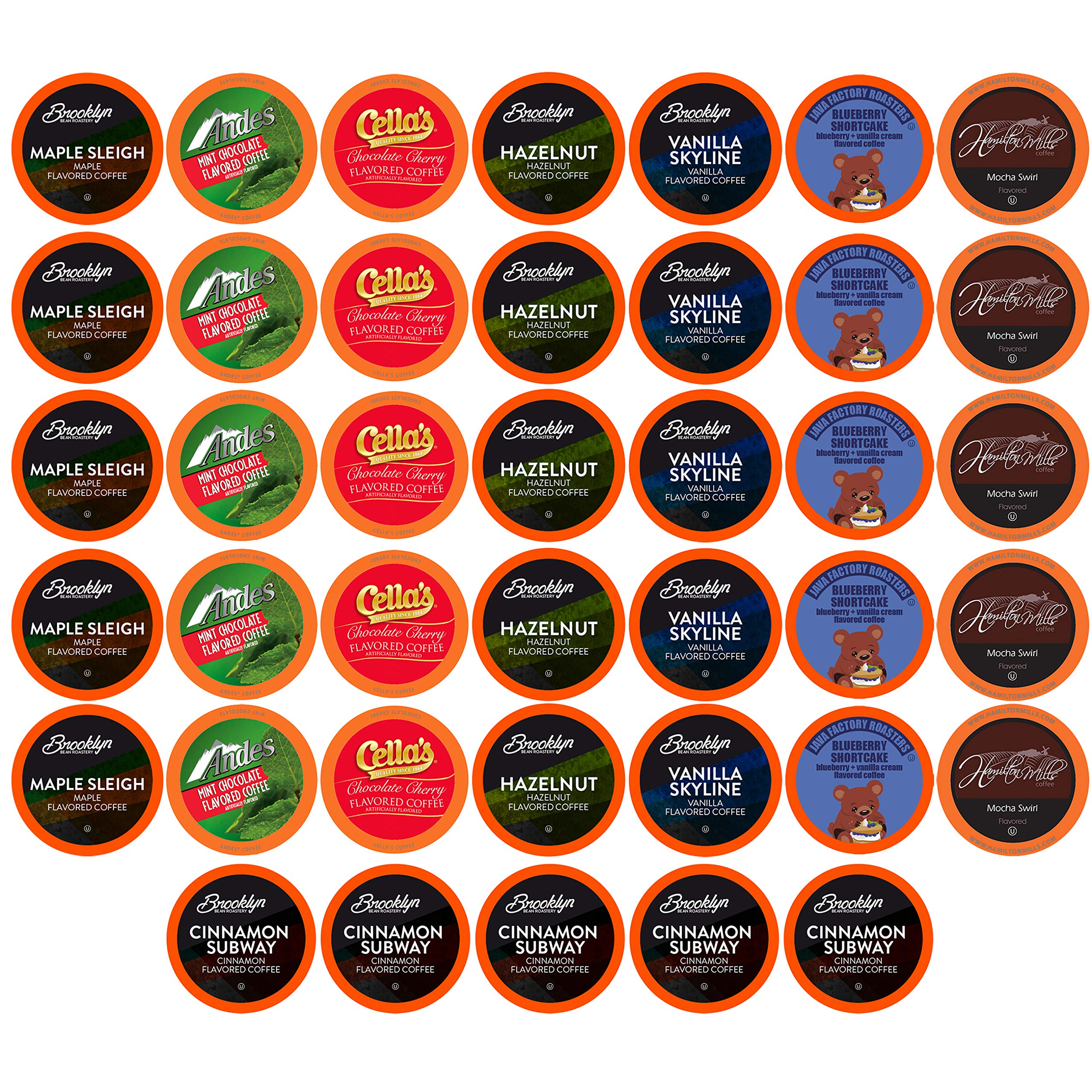 Photo 1 of ***SIMILAR ITEM***
Two Rivers Coffee Flavored Pods, Variety Sampler Pack for Keurig K Cup Brewers, 40 Count - Flavored Coffee Lovers, Great Gift - 5 Cups Of Each Flavor