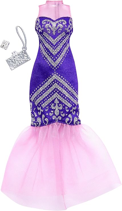 barbie vestido morado