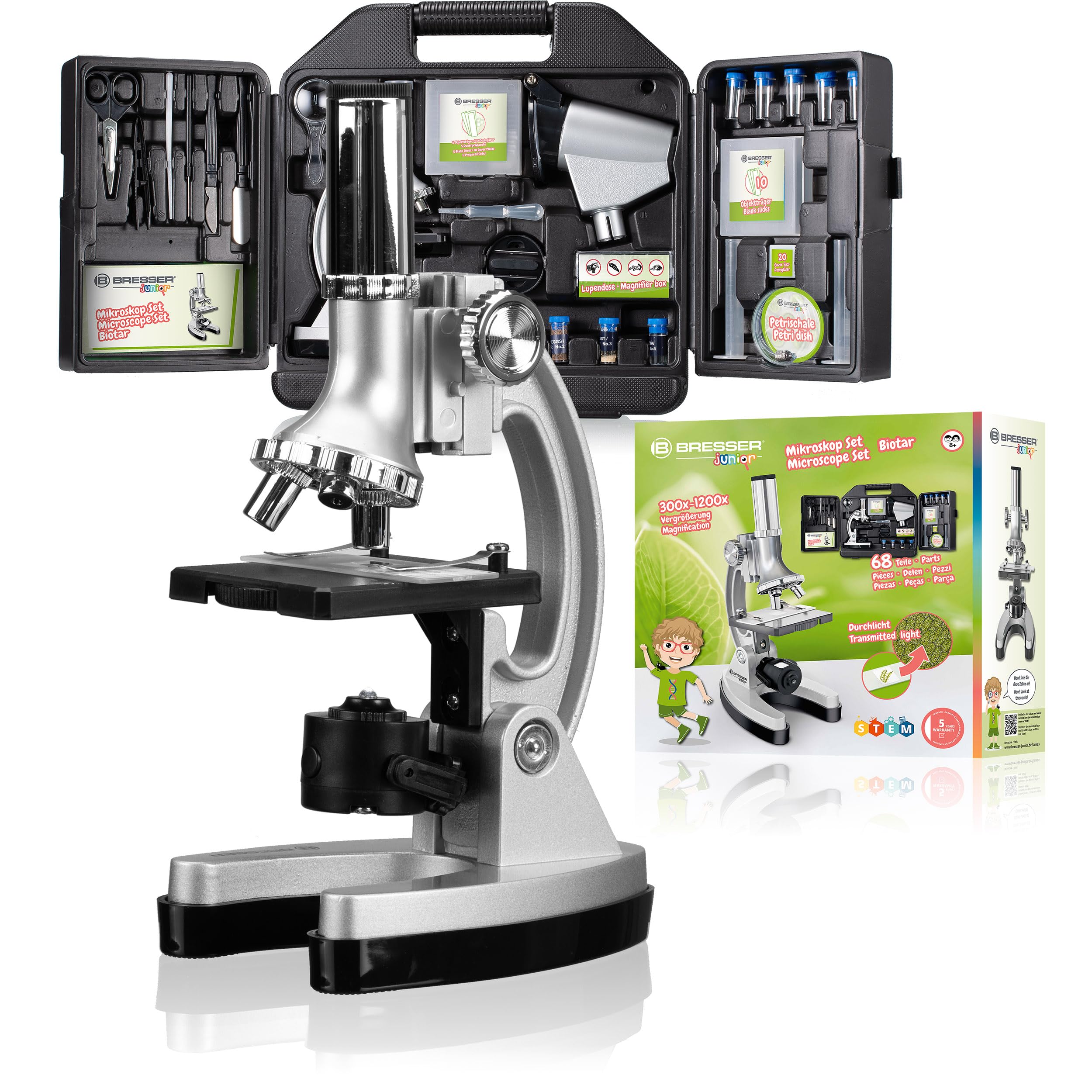 Bresser Junior Microscope Set 300x-1200x