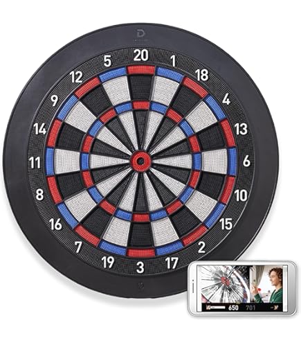 Gran Board 3s LED Bluetooth Dartboard(Blue) with Special Bracket