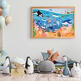 BONNYCO Giant Ocean Animals Floor Puzzle 48 Large Pieces 36.2 x 24.4 in view 7