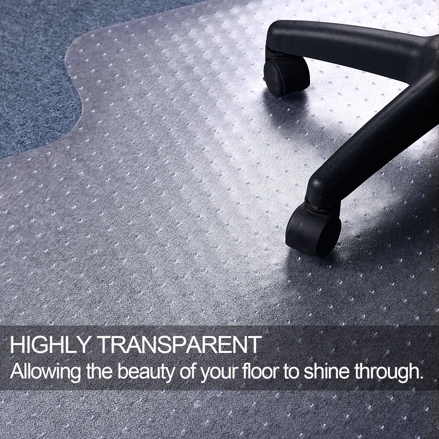 Unbreakable Vinyl Floor Protector for LowPile Carpet,Thick 48 X 36