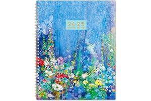 WOWYOGA 2024-2025 Monthly Planner/Calendar - JUL. 2024 - DEC. 2025, 18 Months Planner 2024-2025, 9'' x 11'', Large Monthly Planner with Twin-wire Binding, Inner Pocket, Monthly Tabs, Premium Paper