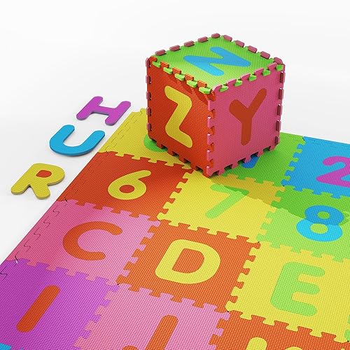 HURSROOR 36PCS Foam Floor Tiles Interlocking Puzzle Foam Tiles for
