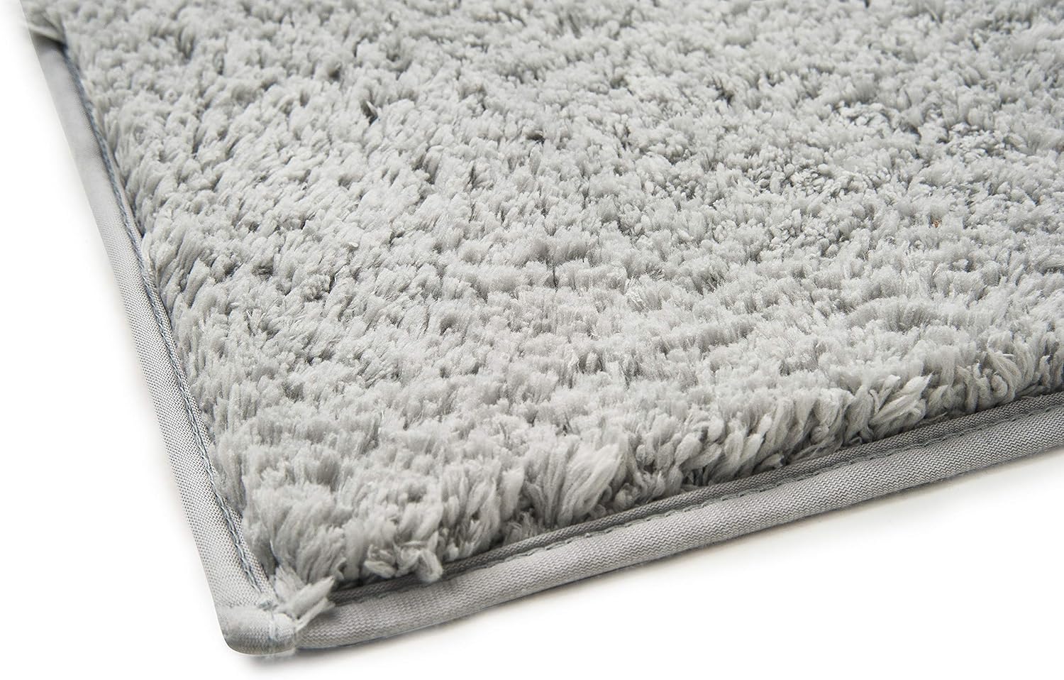 Basics Performance Bath Rug, 17" x 24", Soft Silver: Home & Kitchen