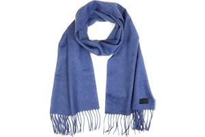 Hickey Freeman Solid 100% Italian Cashmere Scarf for Men – Ultra-Soft Men’s Winter Scarves, 72-Inches x 12-Inches