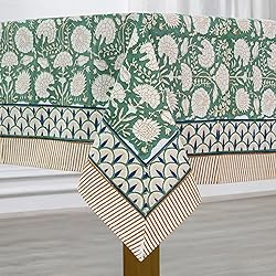 Ridhi -Turquoise Moss Green Cotton