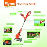 Flymo Contour 500E Electric Grass Trimmer Edger 500 W 25 cm Orange view 2