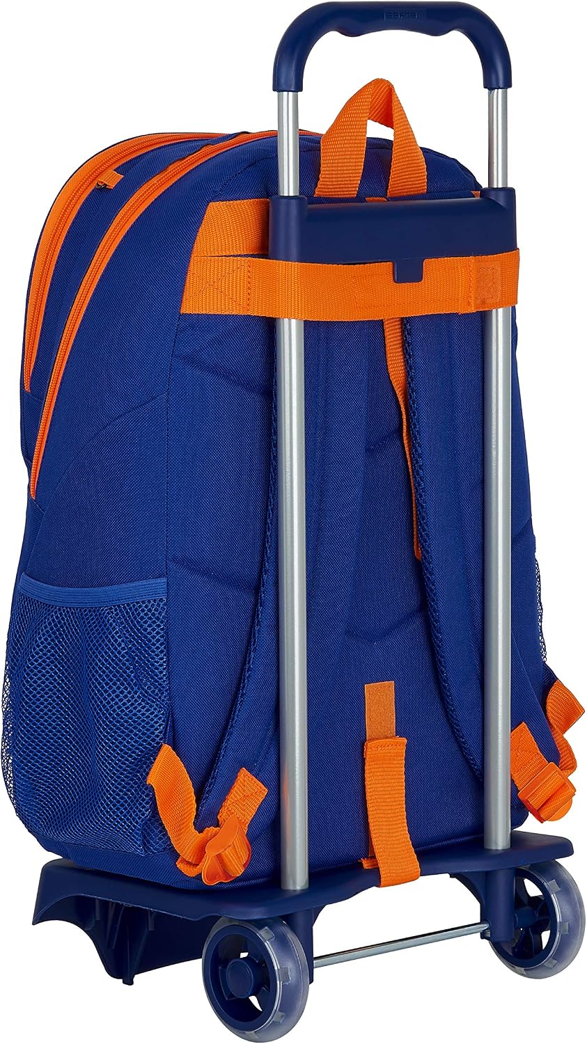 safta Unisex Children's Valencia Basket Backpack (Pack of 1), Blue/Orange, 330x220x450 mm, Backpack and Trolley M313 - Image 3