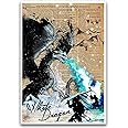White Dragon art print with dragon dictionary definition