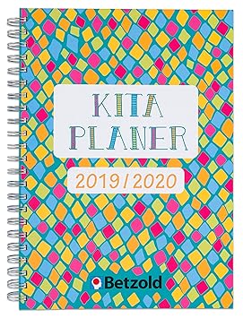 Betzold 758673 - Design Kita-Planer 2019/2020 Ringbuch, DIN A4 Plus - Kalender für Erzieher/innen