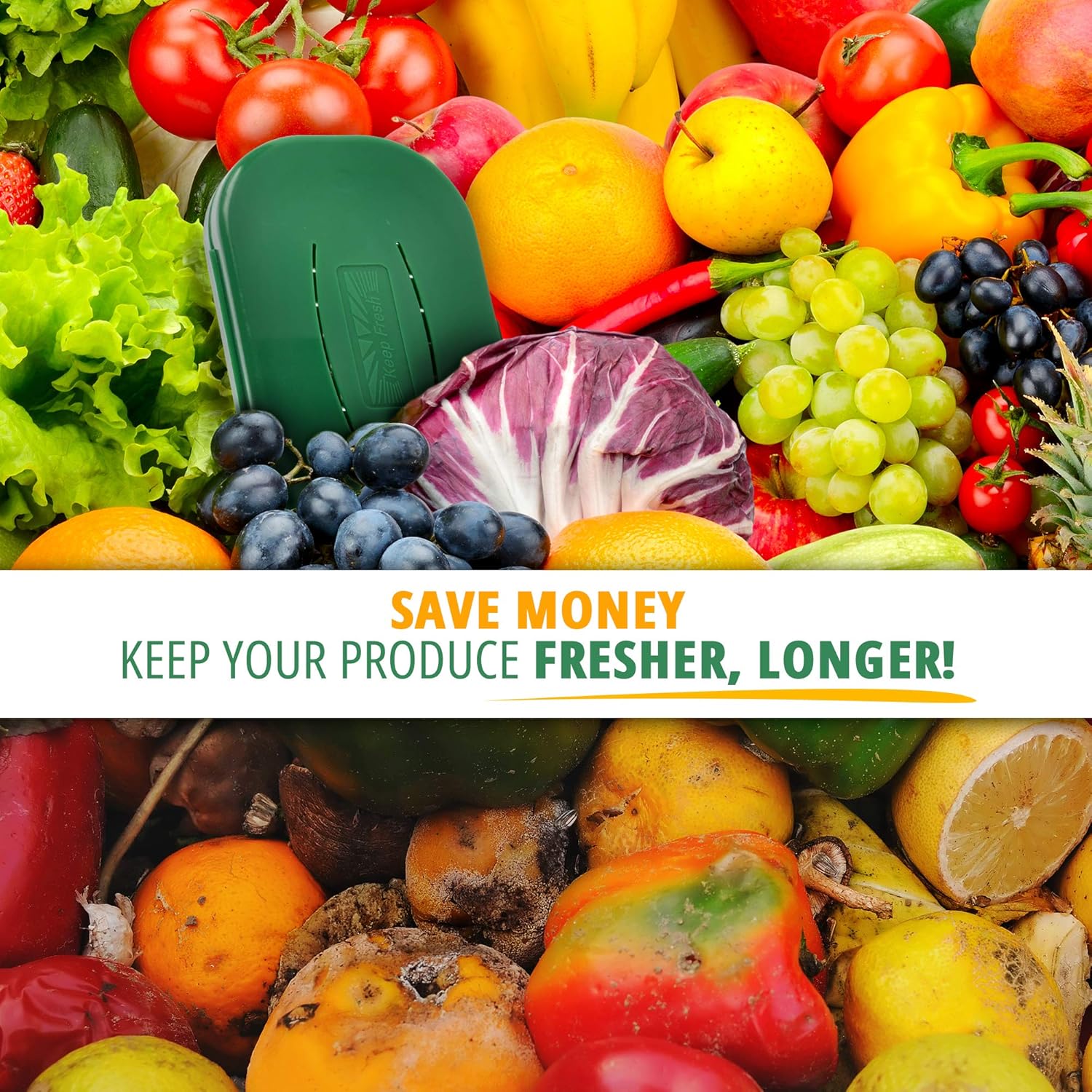 Produce Saver y Kit de Conservador para Frigorífico - Amortiguador ...