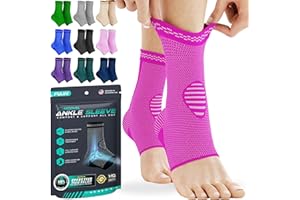 Modvel Foot & Ankle Brace Socks for Sprained Ankle Compression Sleeve - Ankle Support for Women & Men - Tendonitis & Arthritis Ankle Brace Sports Running, Torn Ligaments & Women Stabilizing Ankle Wrap