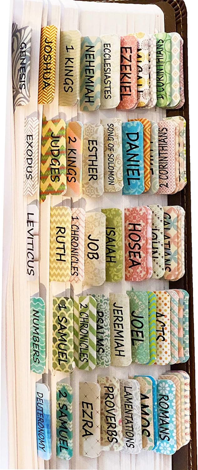 Mr. Pen- Bible Tabs, 75 Tabs, Laminated, Bible Journaling Supplies, Bible Tabs Old and New Testament, Bible Tabs for Women, Bible Tabs for Journaling Bible, Bible Book Tabs : Office Products