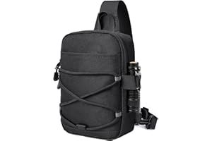 MOZETO Small Crossbody Bag Mini Sling Bag Water-Resistant Travel Hiking Side Cell Phone Wallet Shoulder Holster