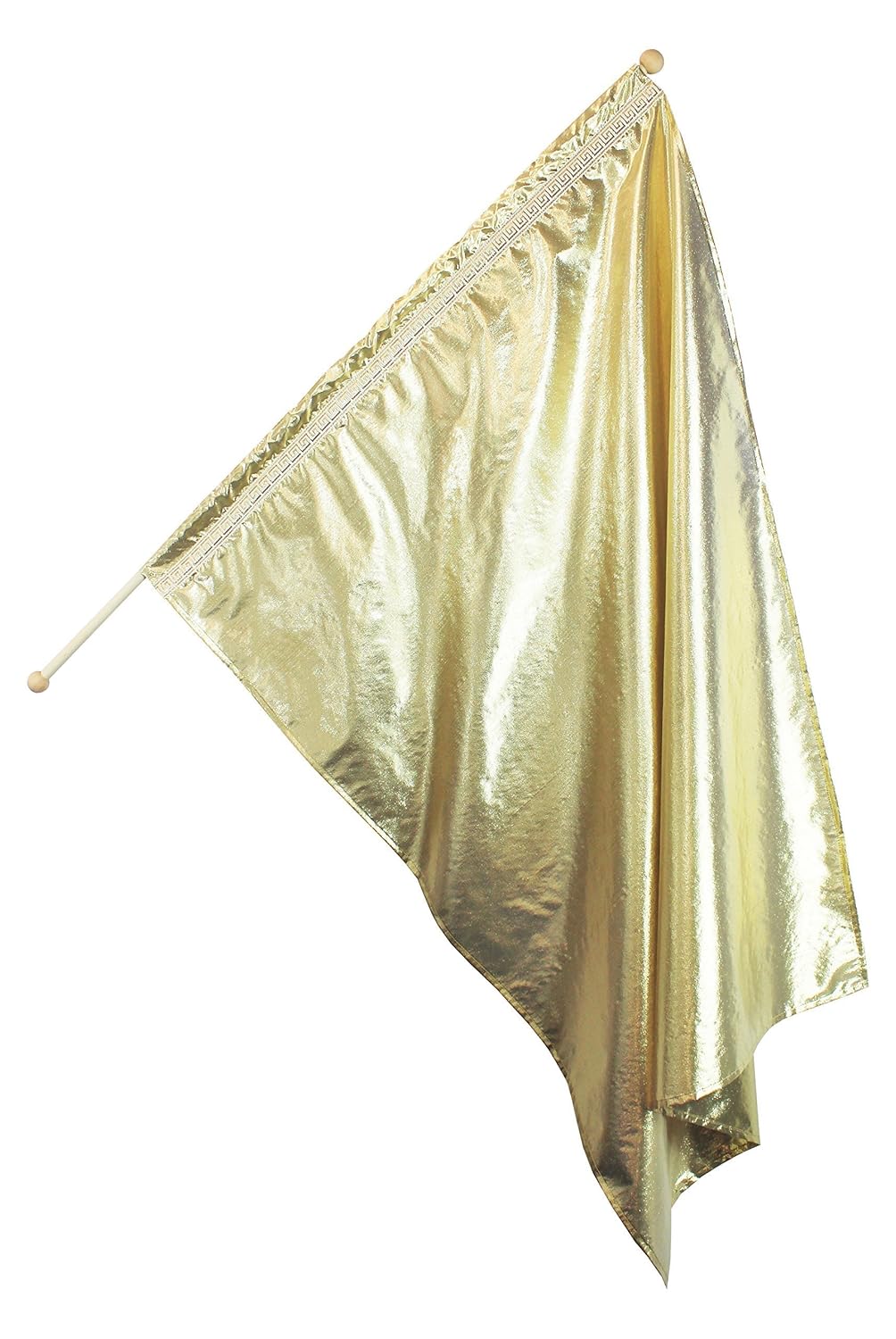 Amazon Com Medium Size Gold Flag On Stick Free Spinning Praise