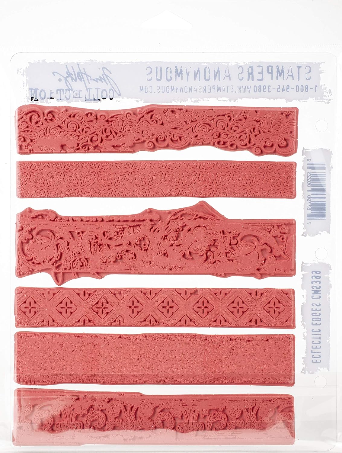 Stampers Anonymous AGW AGCMS399 Eclectic Edges Stamp Set, 7 inch x 8.5 inch - Image 4
