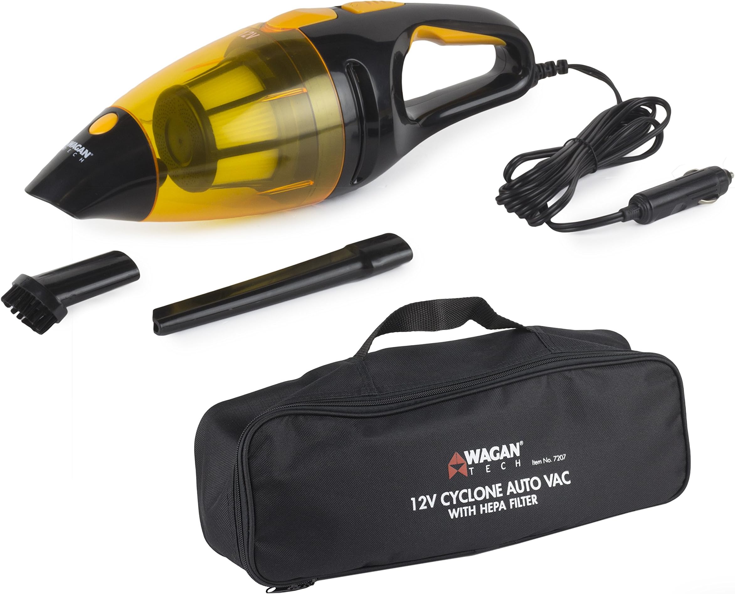 WaganEL7207 12V Cyclone Auto Vac Portable High Power 120W Handheld Vacuums