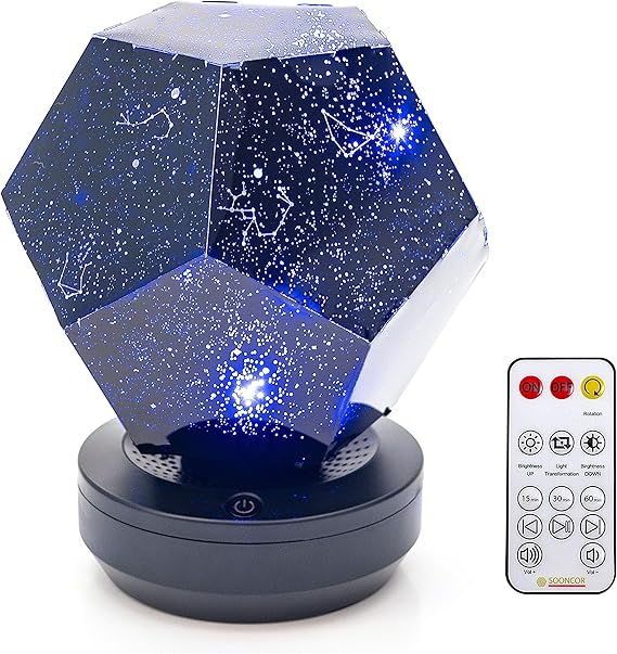 Galaxy Star LED Night Light Projector Rotating 3 Colours Adjustable