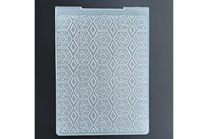 NZJ Abstract Frame Grid Line Baby Pattern Plastic Embossing Folders for Card Making Scrapbooking and Other Paper Crafts (Flower)