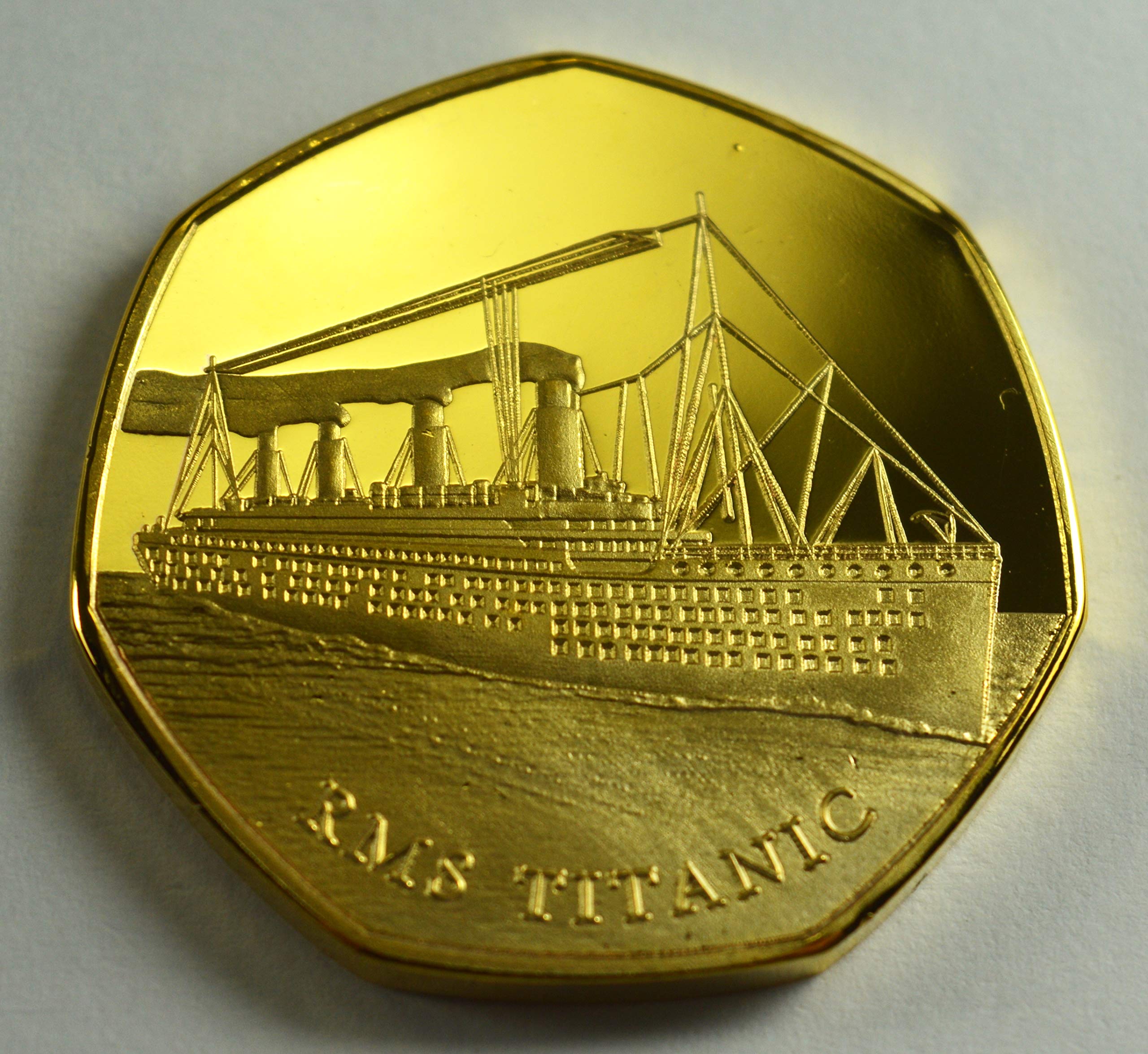 RMS TITANIC, WHITE STAR LINE 24ct Gold Commemorative Coin Albums/50p Collectors, Coin Hunt