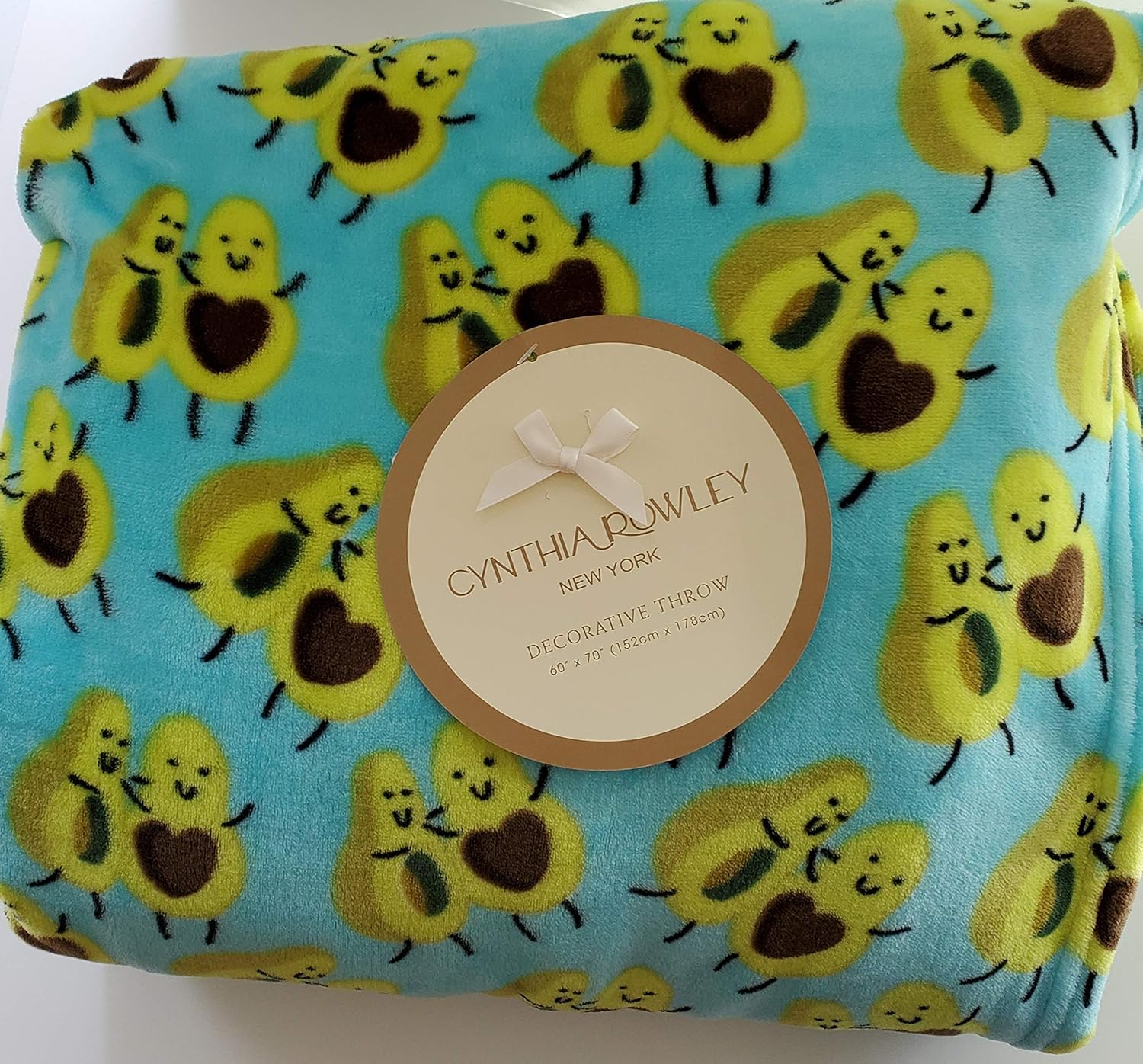 Cynthia Rowley York Avocado Couple Luxury Plush Soft Throw Blanket 100 Polyester Machine Washable Tumble Dry Amazon In Home Kitchen