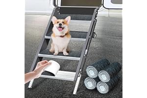 NKJVE RV Step Covers,22"x8", 4 Pack RV Step Rug, Compatible with Step for Mobile Home, Camper, Camper Step Covers Protects Your RV from Unwanted Tracked in Dirt