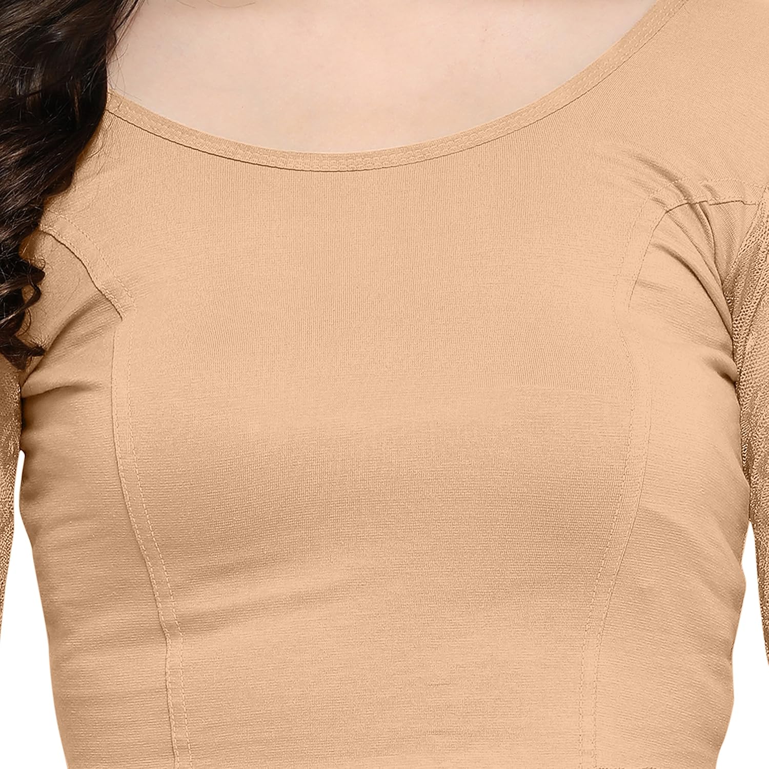 janasya women's cotton lycra stretchable readymade blouse