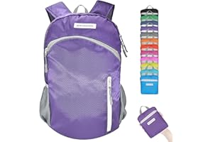 BEMYGREENBAG 35L Foldable Waterproof Backpack For Outdoor Sports With Inside Wet Clothes Compartment Packable For Multiple Uses Ultra Lightweight Ideal For Hiking Men And Women Travel(Purple)