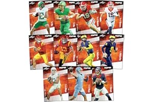 LEAF 2024 NFL Draft Superpack - Top Pick Rookie Cards! - Caleb Williams, Drake Maye, Bo Nix, Brock Bowers, J.J. McCarthy & More - 11 cards plus bonuses - All Certified Mint+