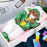The Magic Toy Shop BiBi Doll 20in Black Ethnic Baby Boy Green Outfit Sounds view 6
