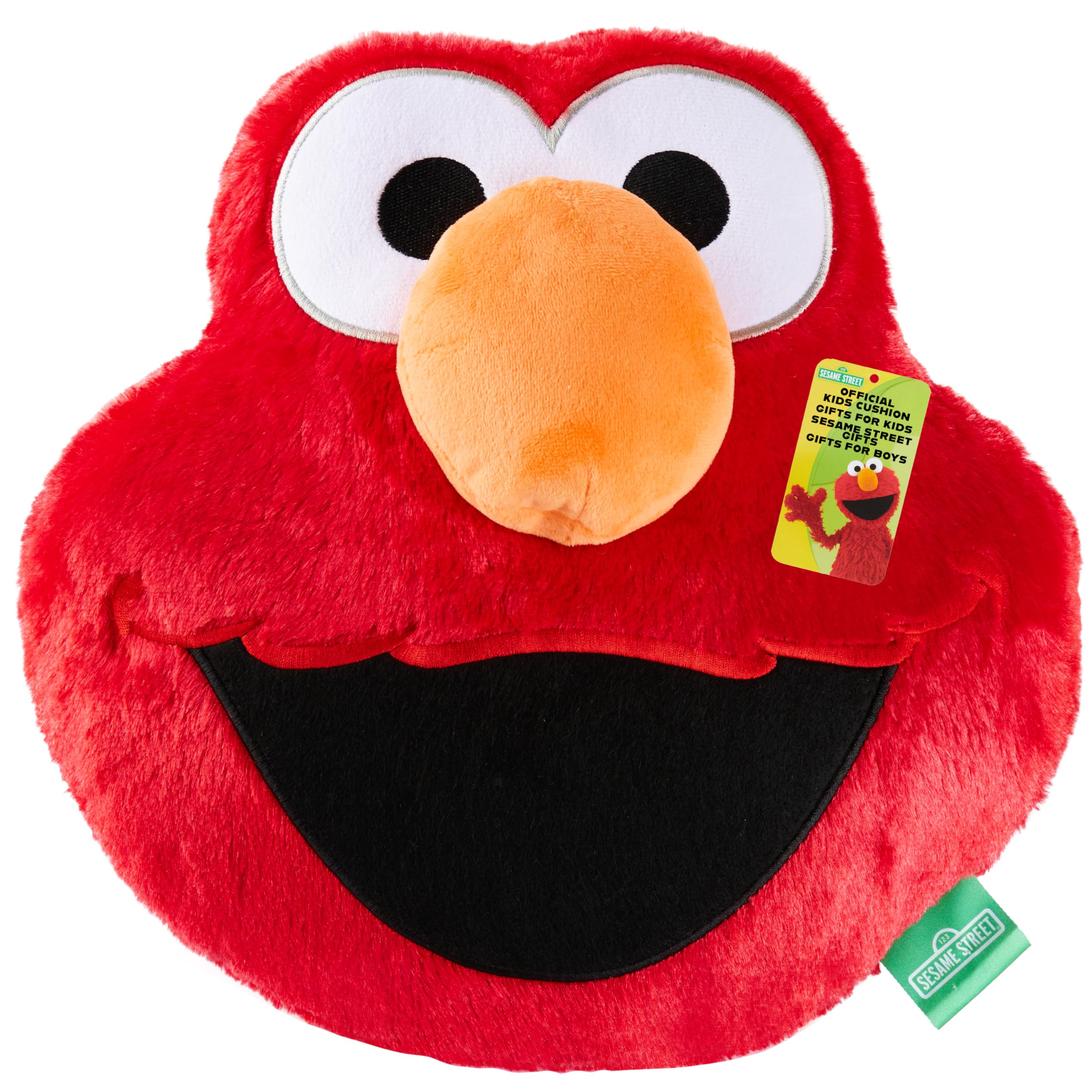 Get Trend Sesame Street Elmo 3D Plush Cushion for Sofa & Bed, Cute Hugging & Cuddle Cushion for Kids Teens & Adults, Bedroom Plushie Gifts for Her (Red Elmo, L31.5 x W31) — image 1
