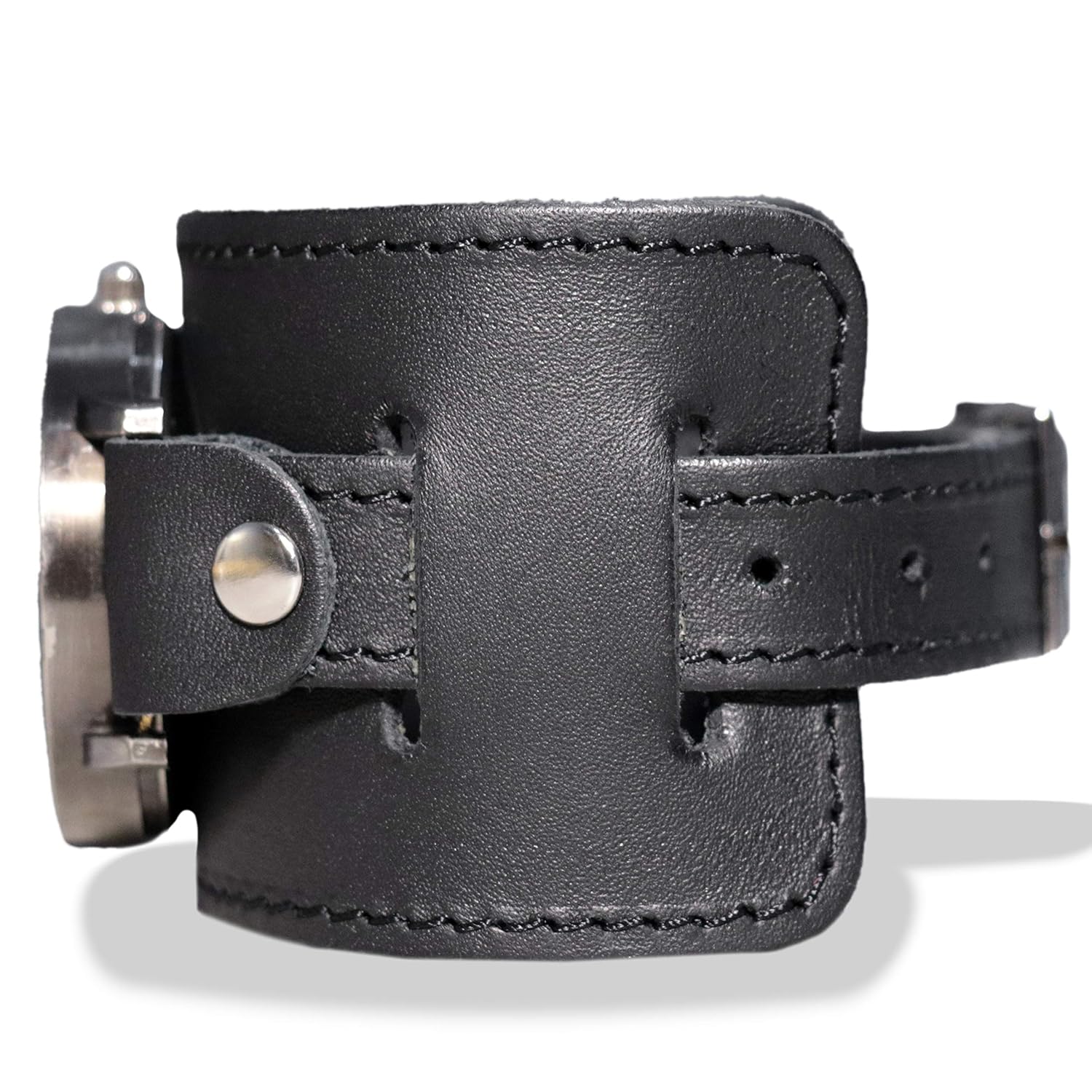 mens leather cuff watch band