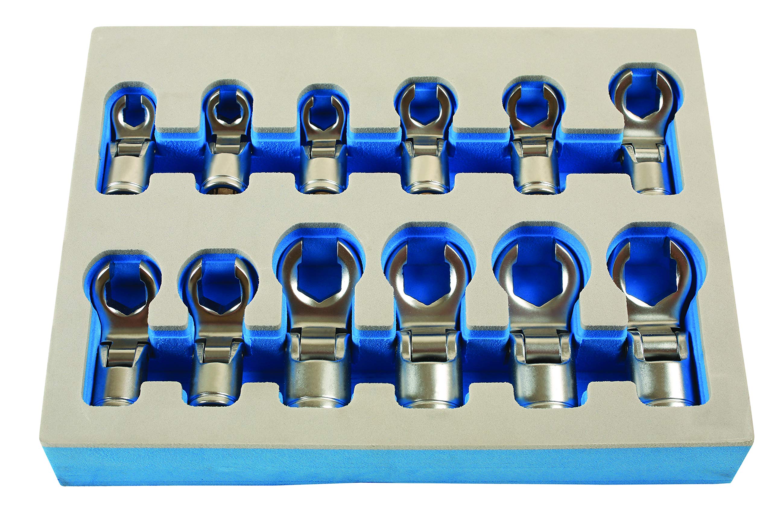 Laser 7165 Flexible Crows Foot Wrench Set 3/8"D 12pc