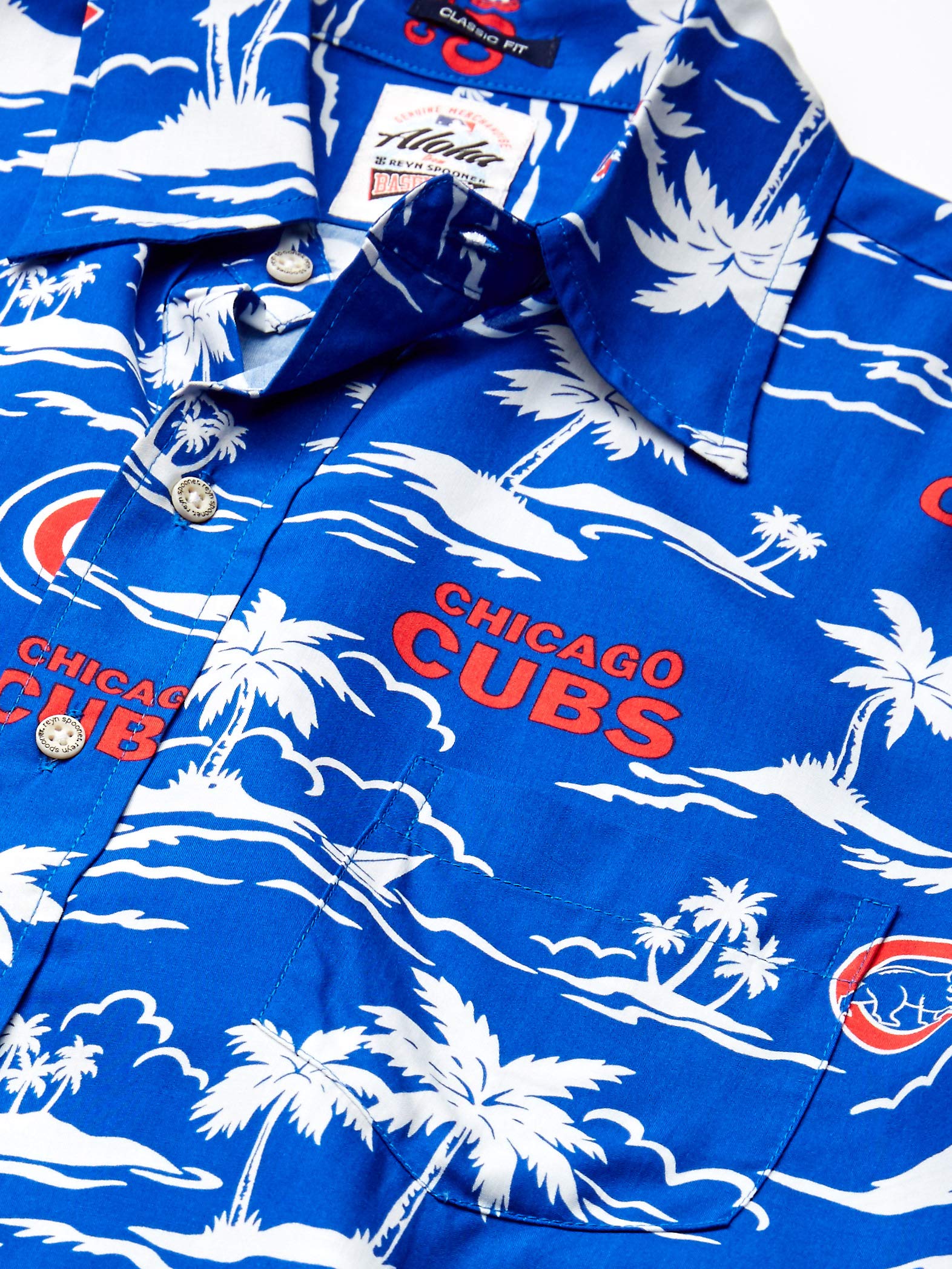Reyn Spooner Men's Chicago Cubs MLB Classic Fit Hawaiian Shirt | Beachwear Central