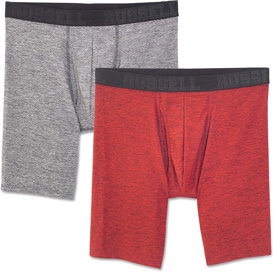 Russell Athletic Mens Freshforce Odor Protection Performance Boxer