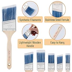 Bates- Paint Brushes, 6 Pack, Treated Wood