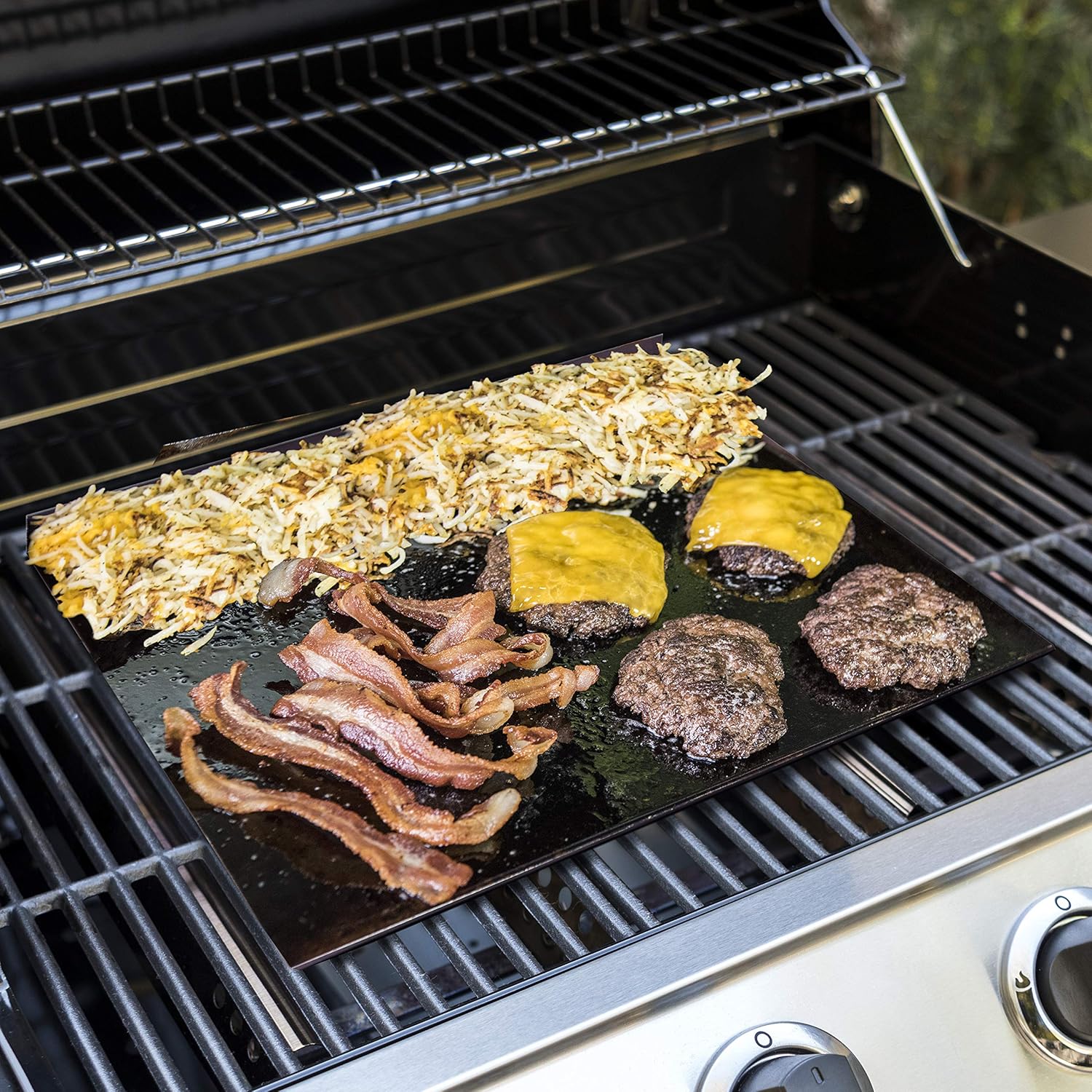 Char-Broil 1446552R04 Carbon-Steel Griddle Stone, Gray : Garden & Outdoor
